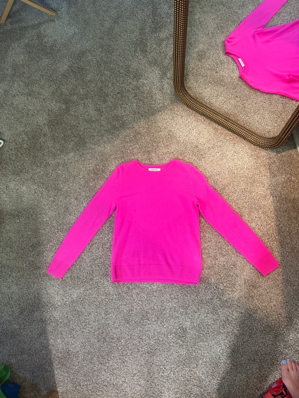Nordstrom Hot Pink Crewneck Sweater
